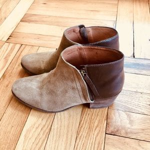Madewell - Suede Leather Booties (size 7.5)